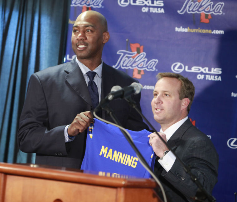 Danny Manning is introduced as Tulsa's next coach